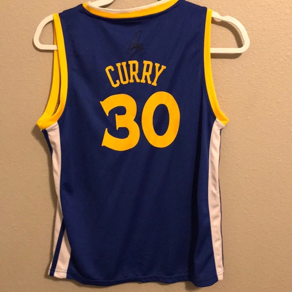 STEPH CURRY KIDS JERSEY WITH AUTOGRAPH - Picture 2 of 4
